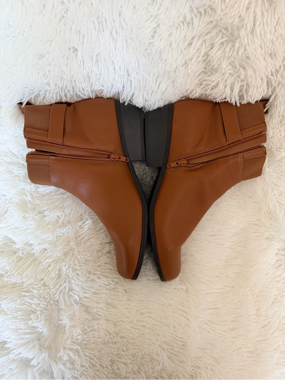 AEROSOLES Brown Leather Ankle Booties - Picture 5 of 10